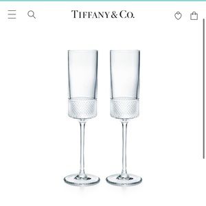New Tiffany Champagne Flutes